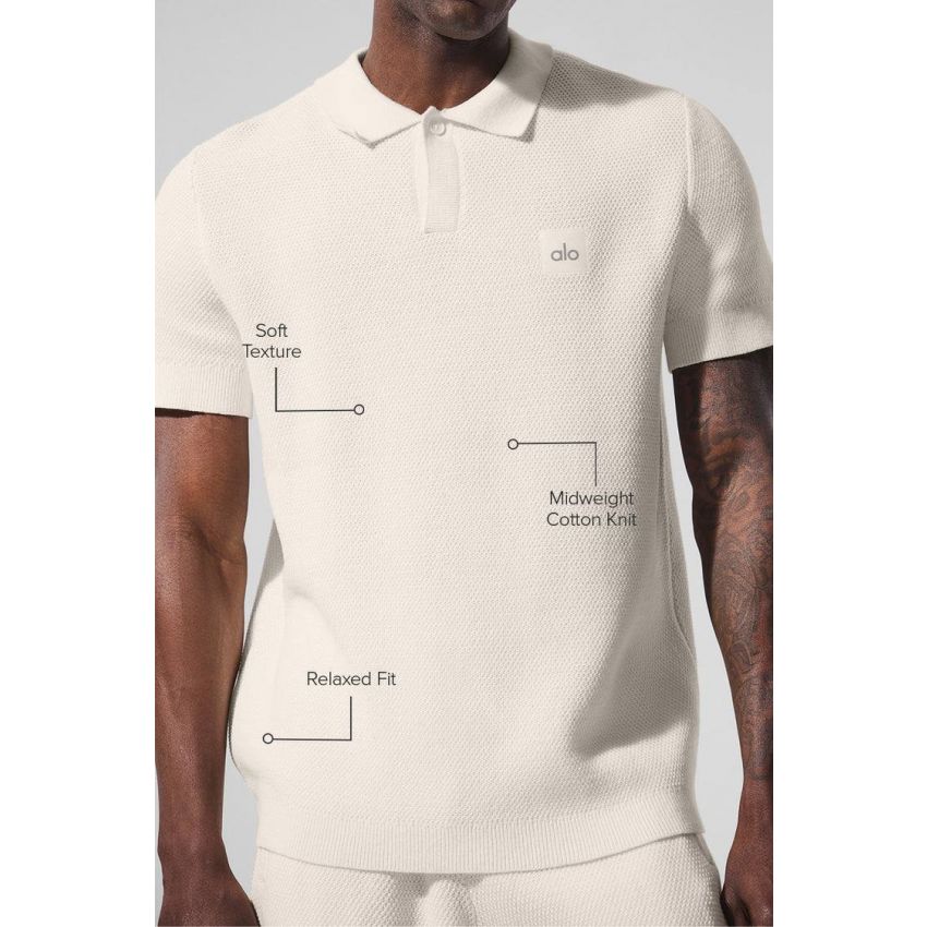 Sports Club Sweater Knit Polo