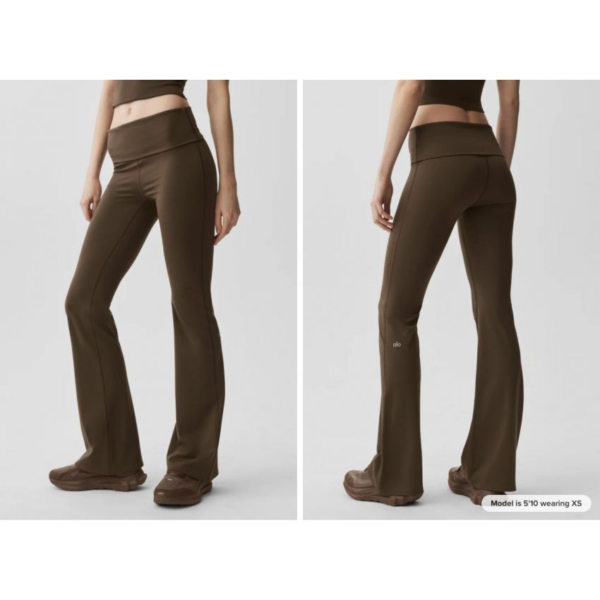 ALO Softsculpt Foldover Flare Legging (Regular)