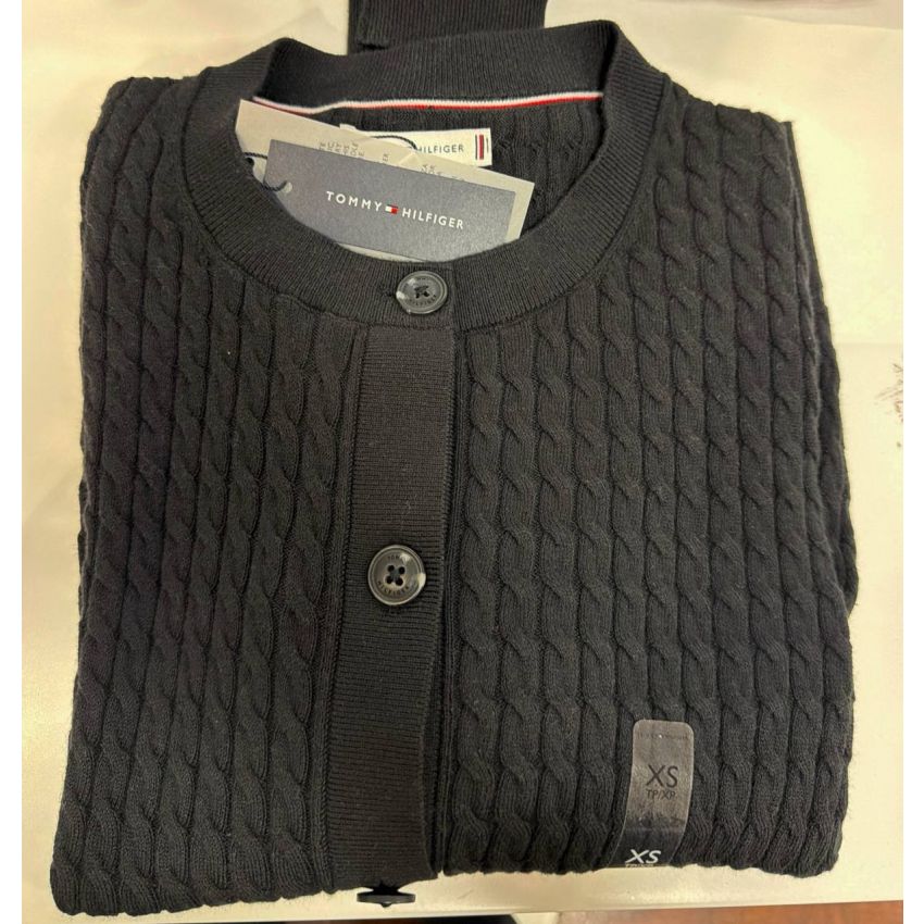 cardigan tricot trançado