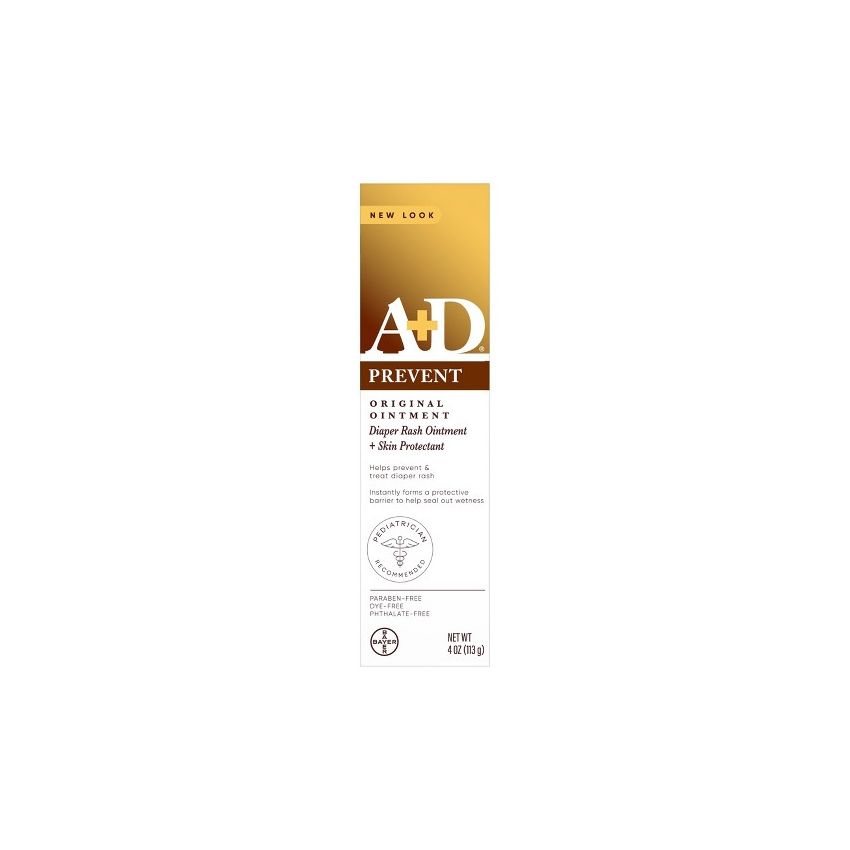 A+D Original Diaper Rash Ointment Prevents & Treats Diaper Rash, Moisturizing Skin Protectant with Vitamins A & D