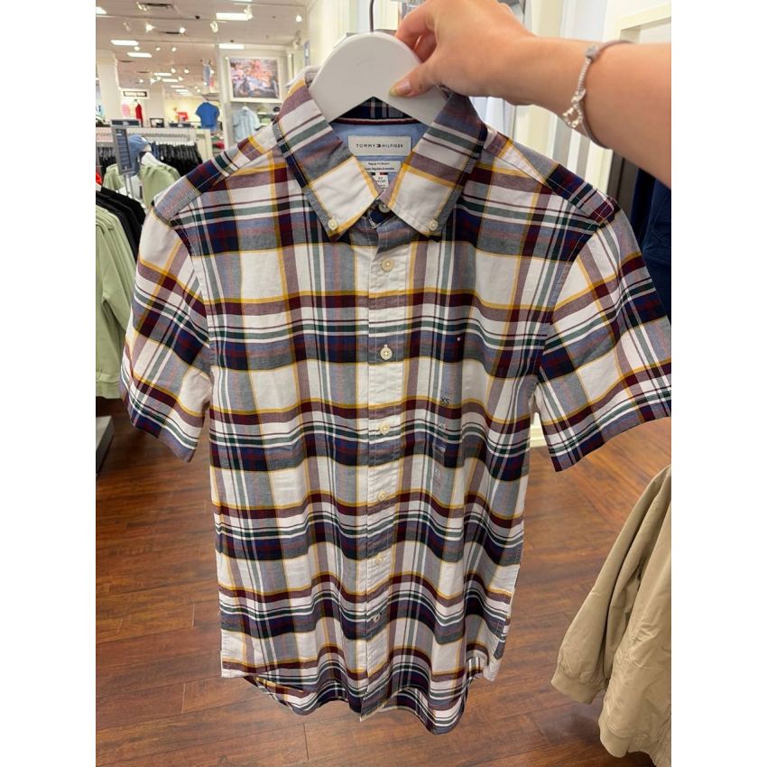 Camisa social manga curta REGULAR fit stretch cotton