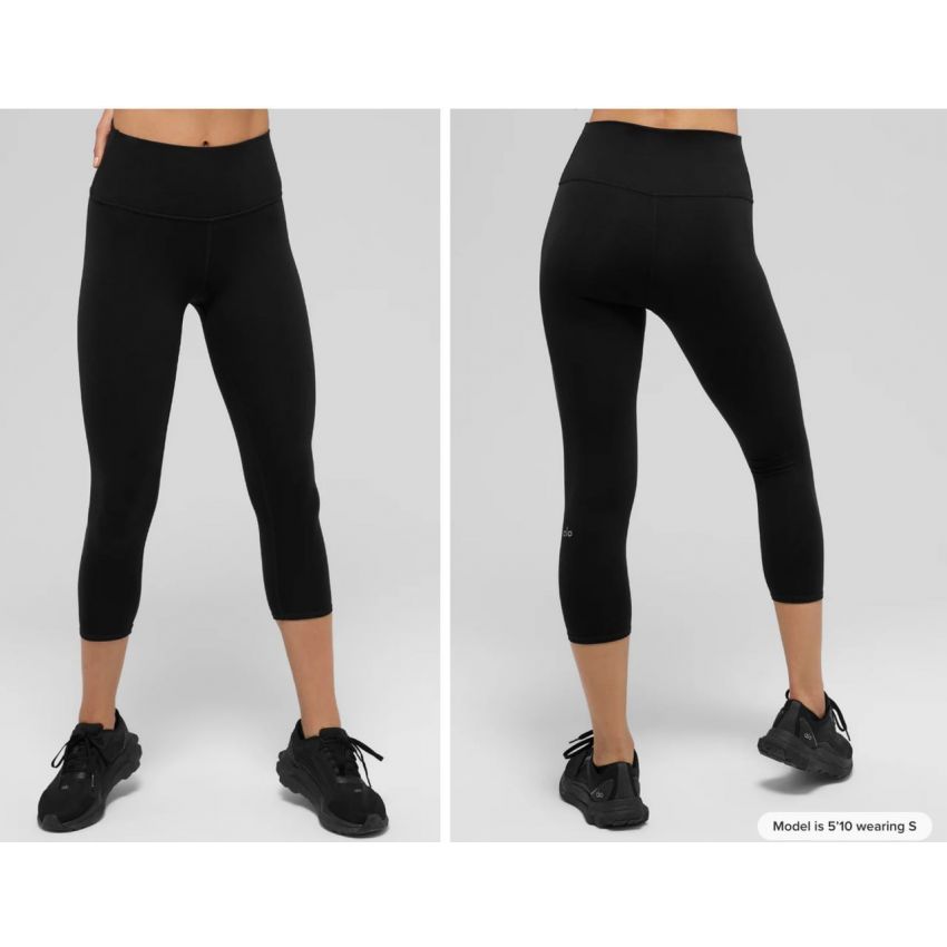 High-Waist Airbrush Capri