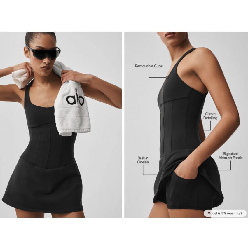 Airbrush Sparks Fly Corset Tennis Dress