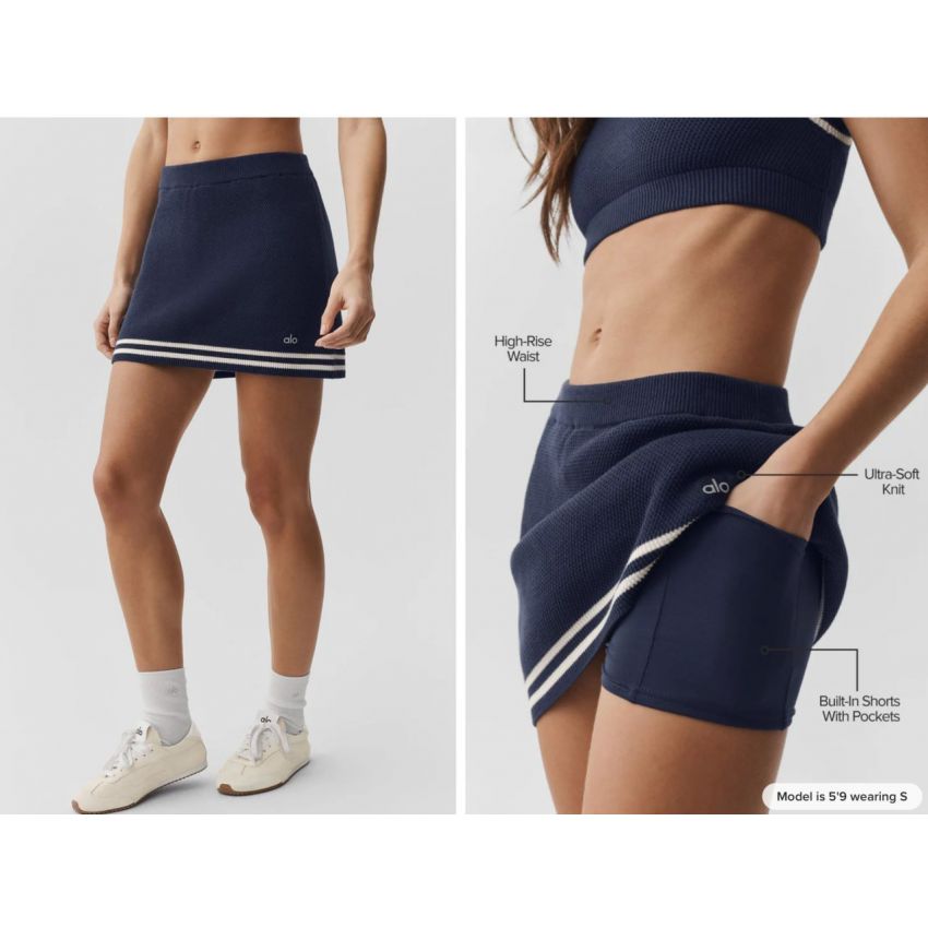 Tennis Club Sweater Knit Skirt