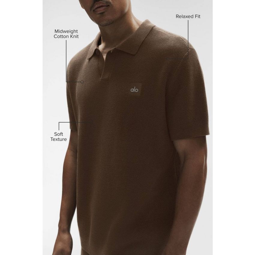 Sports Club Sweater Knit Polo