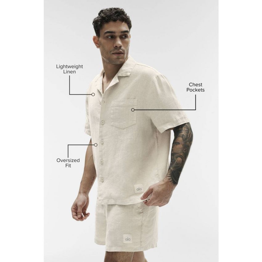Linen Days Short Sleeve Button Up