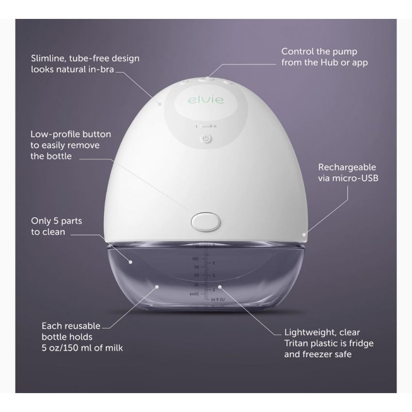 Elvie Breast Pump + Milk Collection Shells - Double