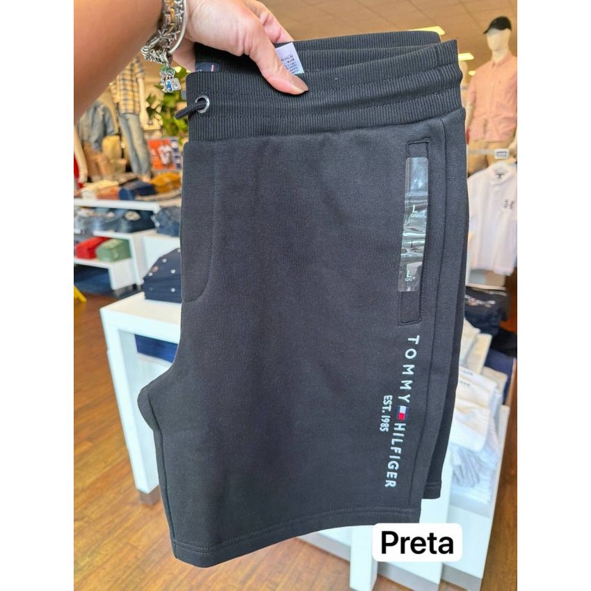 Bermuda de moletom com fleece