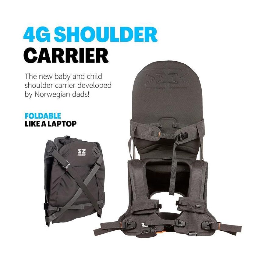 MINIMEIS - G4 LIGHTWEIGHT CHILD SHOULDER CARRIER, GREY