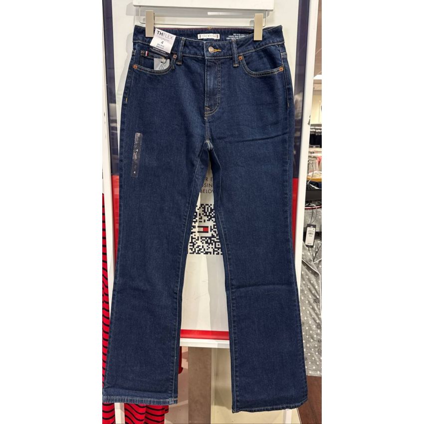 calça mid rise bootcut