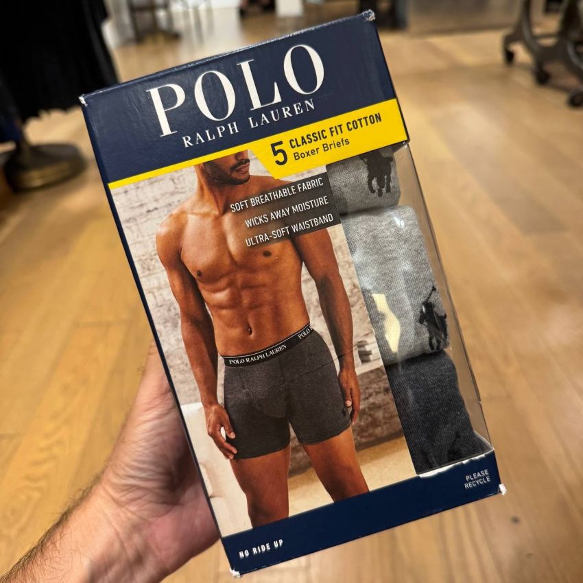 KIT 5 CUECAS BOXER CLASSIC