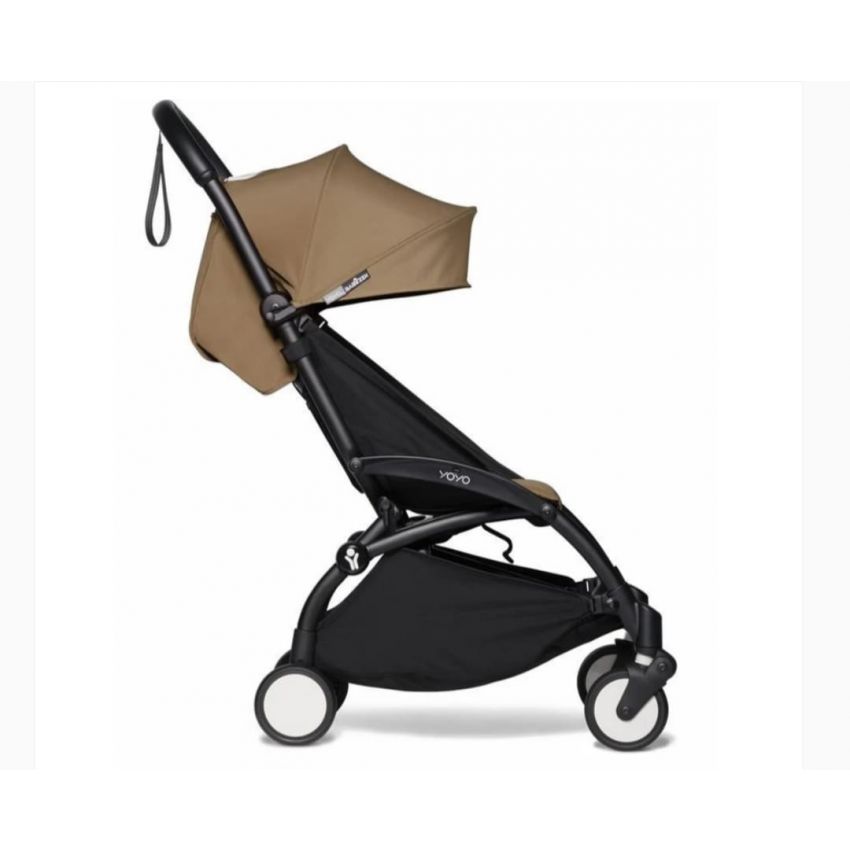 YOYO 2 BABYZEN STROLLER & COLOR PACK 6M COMBO, BLACK FRAME/TOFFEE