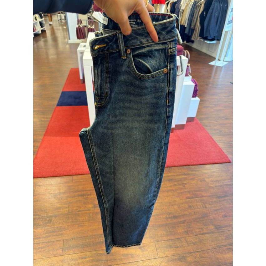 calça HIGH RISE WIDE BARREL LEG