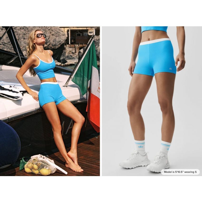 Goddess Ribbed High-Waist First Pick Short