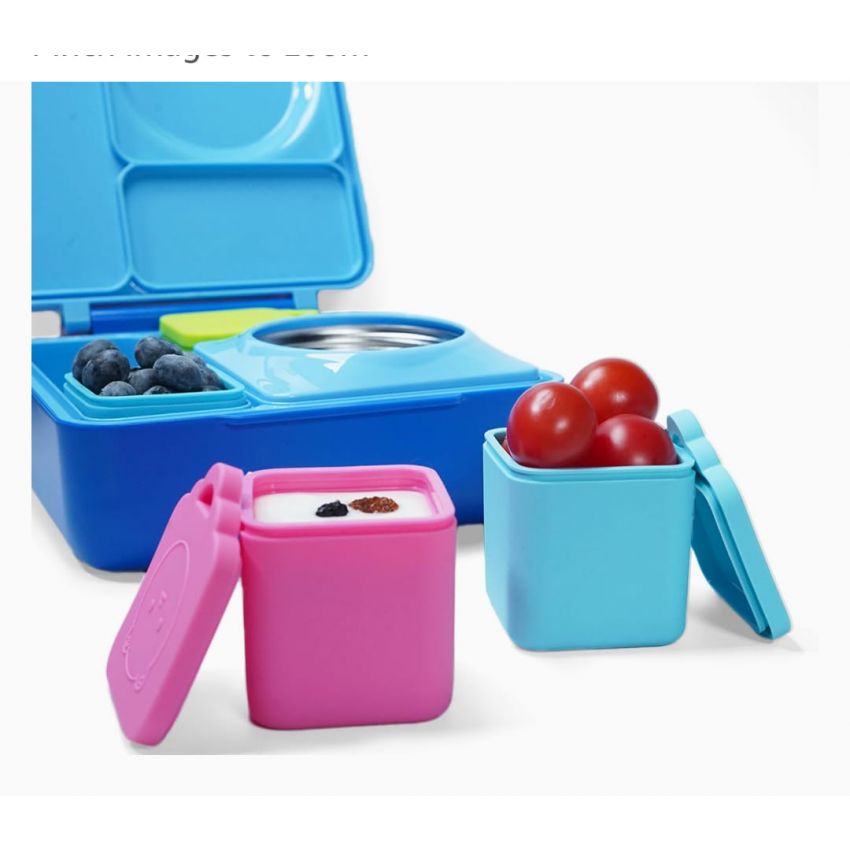 OmieBox (2 pack) Leakproof Dips Containers To Go, Salad Dressing Container, Condiment Container with Lids 