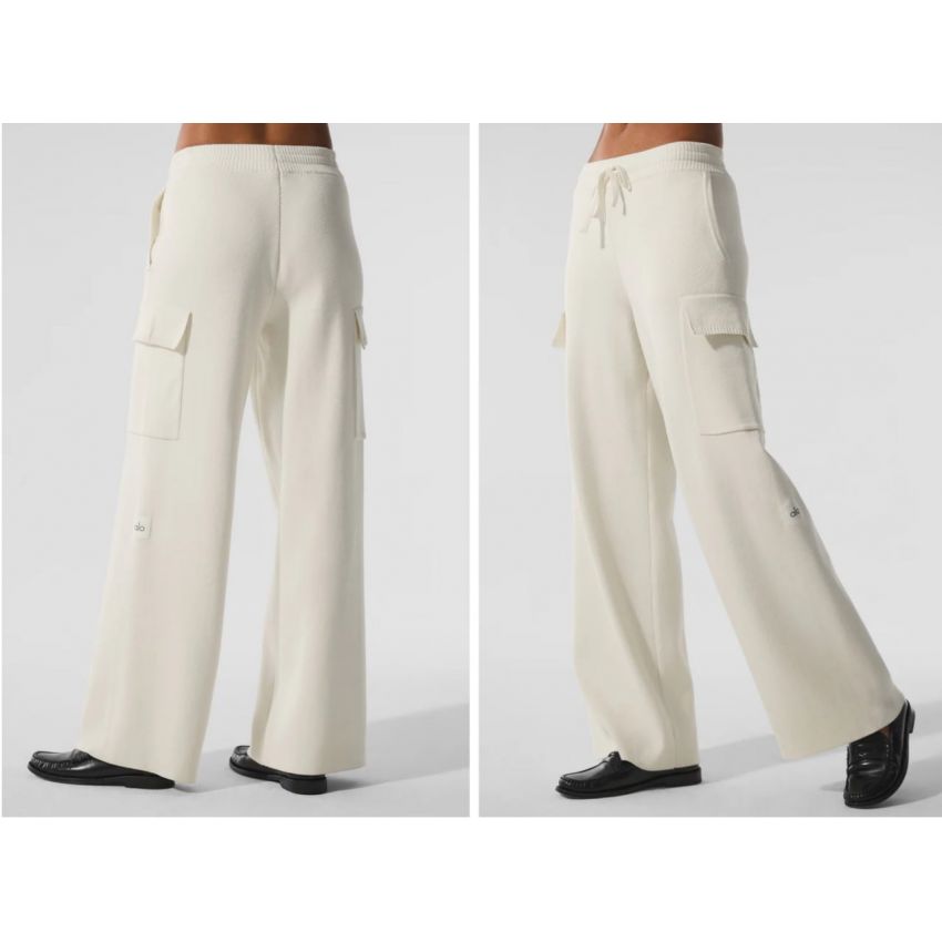Scholar Knit High-Waist Cargo Pant