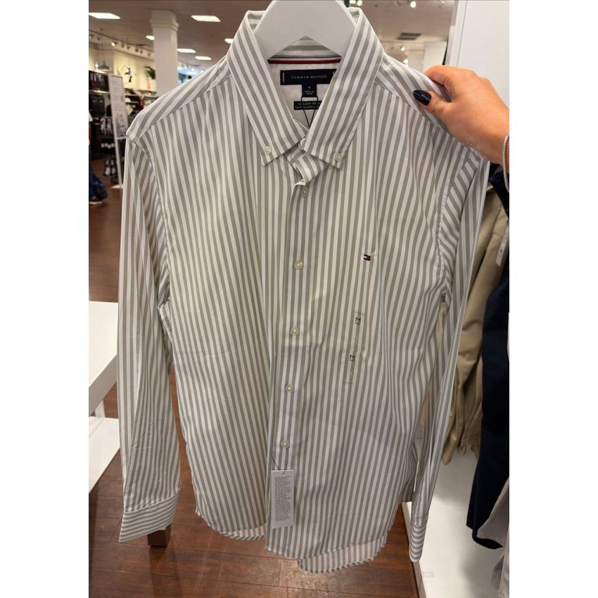 Camisa social manga longa REGULAR fit stretch nylon