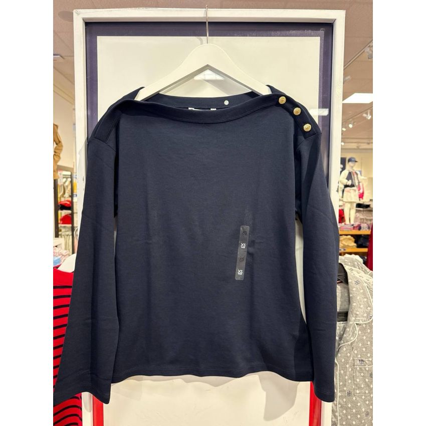 blusa oversized manga longa detalhe ombro