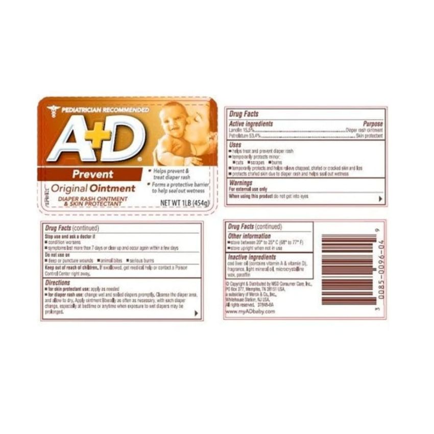 A+D Original Ointment, Diaper Rash and All-Purpose