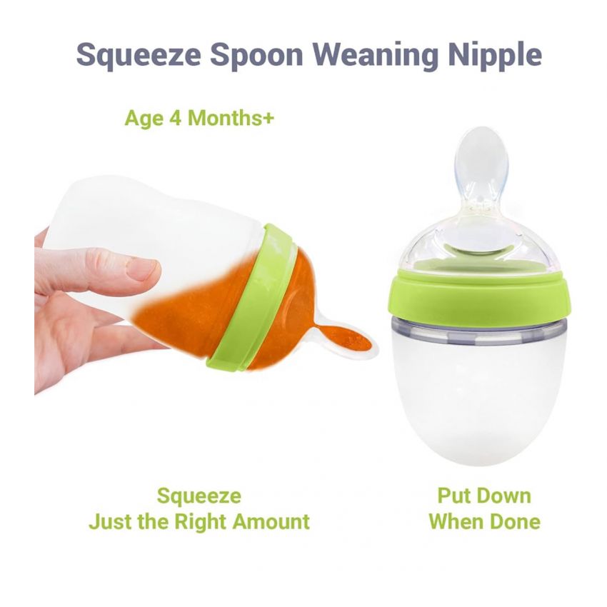 Comotomo - Ultimate Weaning and Transitional Nipple Kit Compatible with Comotomo Baby Bottles 5 oz and 8 oz | from 4 Months
