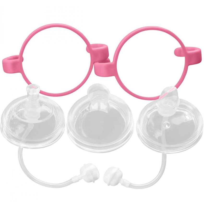 Comotomo color Pink - Ultimate Weaning and Transitional Nipple Kit Compatible with Comotomo Baby Bottles 5 oz and 8 oz | from 4 Months