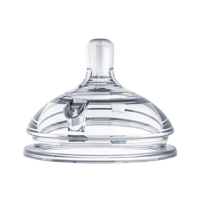 Comotomo Silicone Replacement Nipple, Slow Flow, 0-3 Months, 2 Count(Pack of 2)