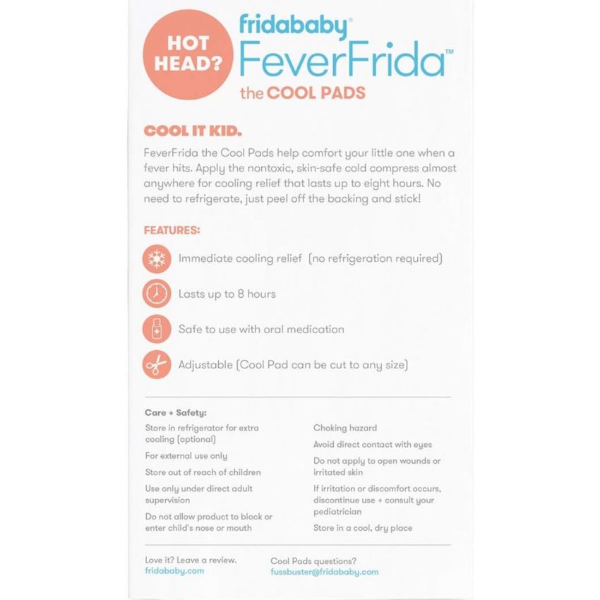 Frida Baby Cool Pads for Kids Fever discomfort by fridababy