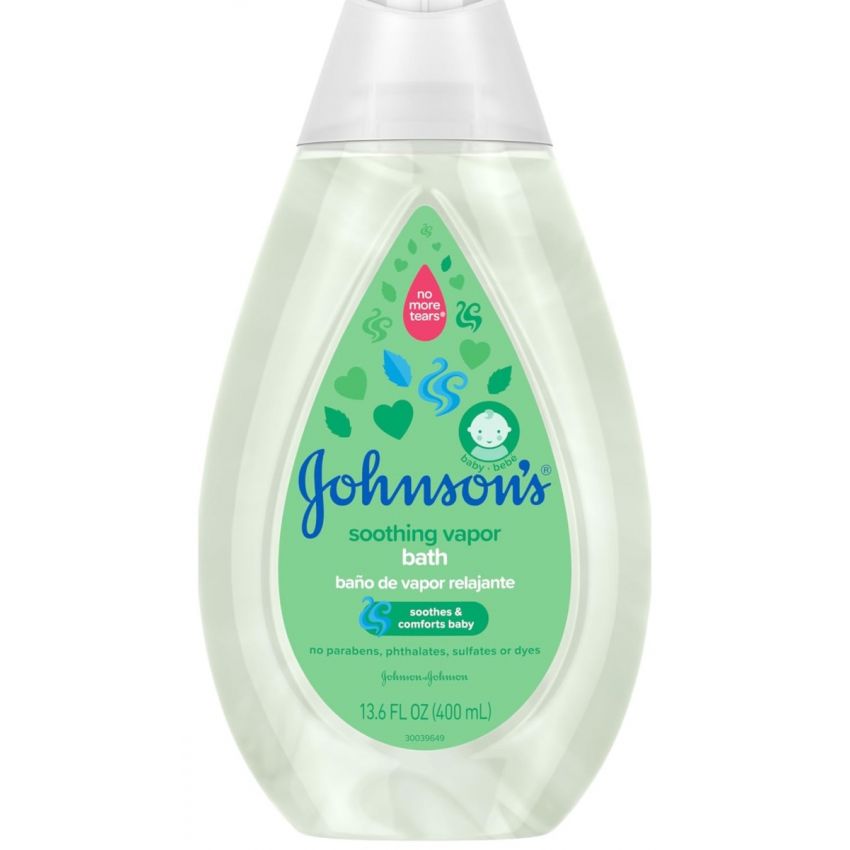 Johnson's Baby Vapor Bath with Soothing Aromas to Relax Babies, Tear-Free & Hypoallergenic Liquid Baby Bath 