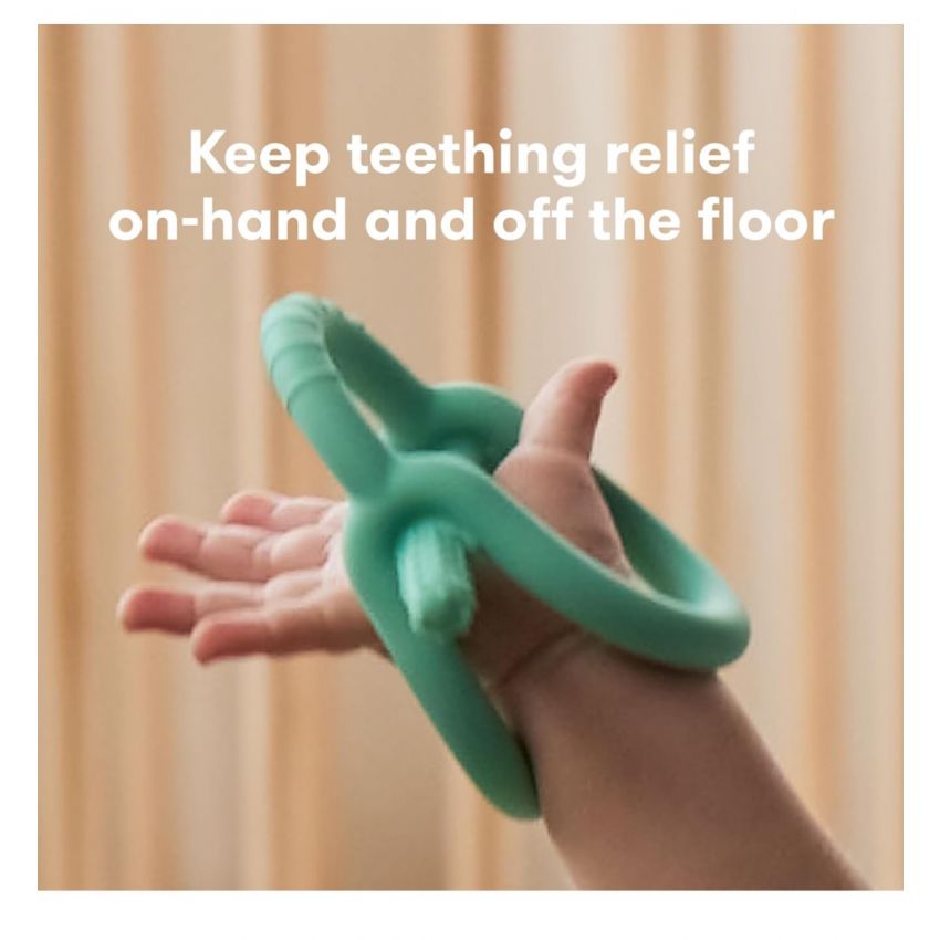 Frida Baby Get-A-Grip BabyTeether for Teething Relief | 100% Food-Grade Silicone