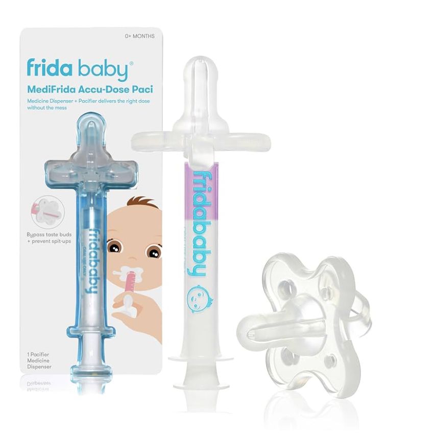 Frida Baby Medicine Pacifier Syringe, Accu-Dose Paci, Medi Frida Dispenser for Mess & Fuss Free Use