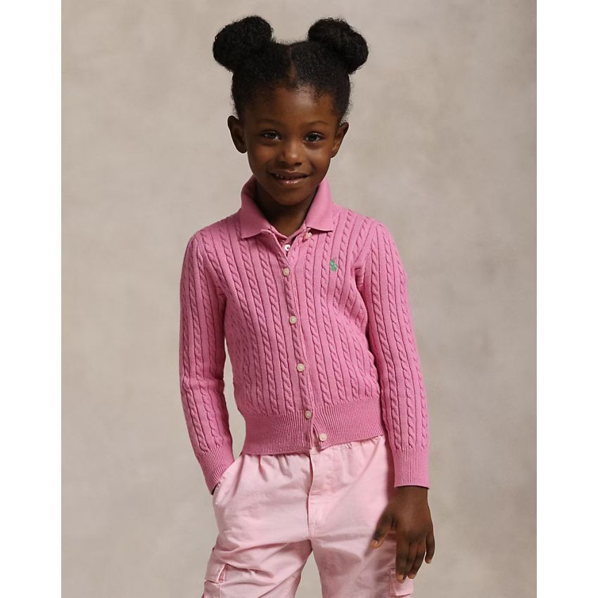 Mini-Cable Cotton Cardigan