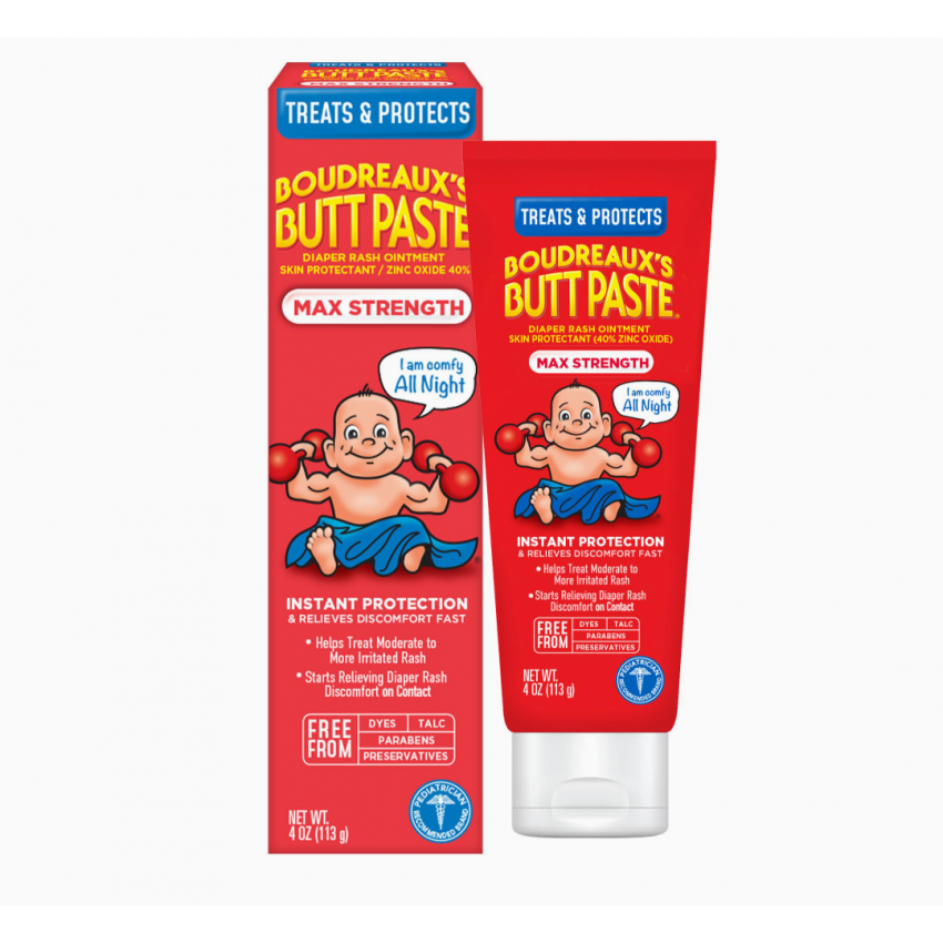 Boudreaux's Butt Paste Maximum Strength Diaper Rash Cream,