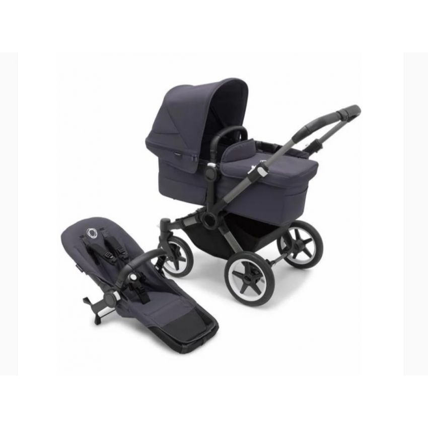 BUGABOO - DONKEY 5 MONO COMPLETE STROLLER, GRAPHITE /STORMY BLUE