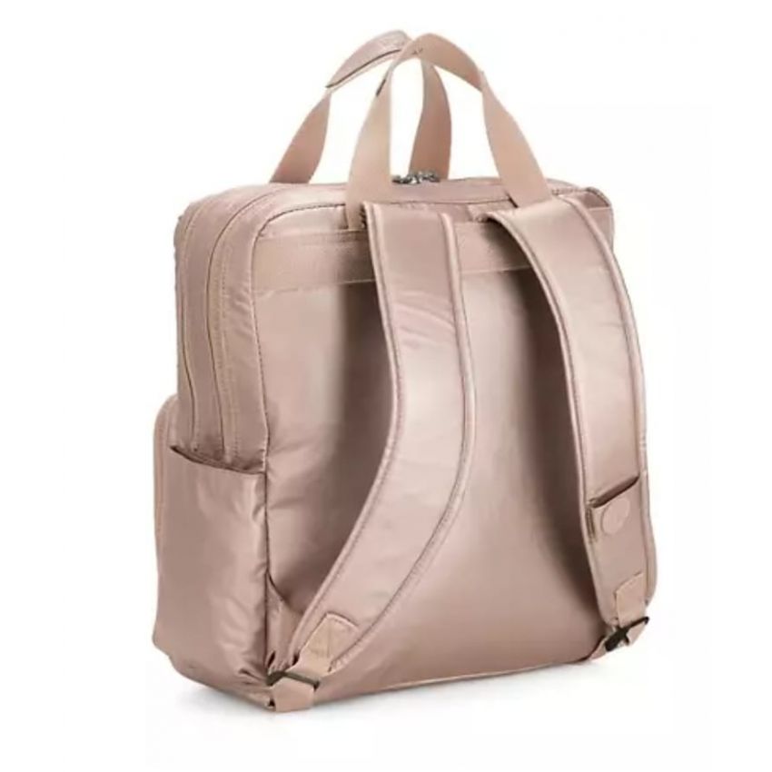 Kipling Audrie, Metallic Diaper Backpack,Color Quartz Metallic