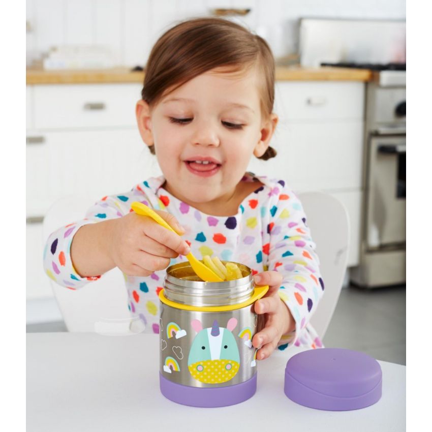 Skip hop Zoo Insulated Little Kid Food Jar Unicorn 