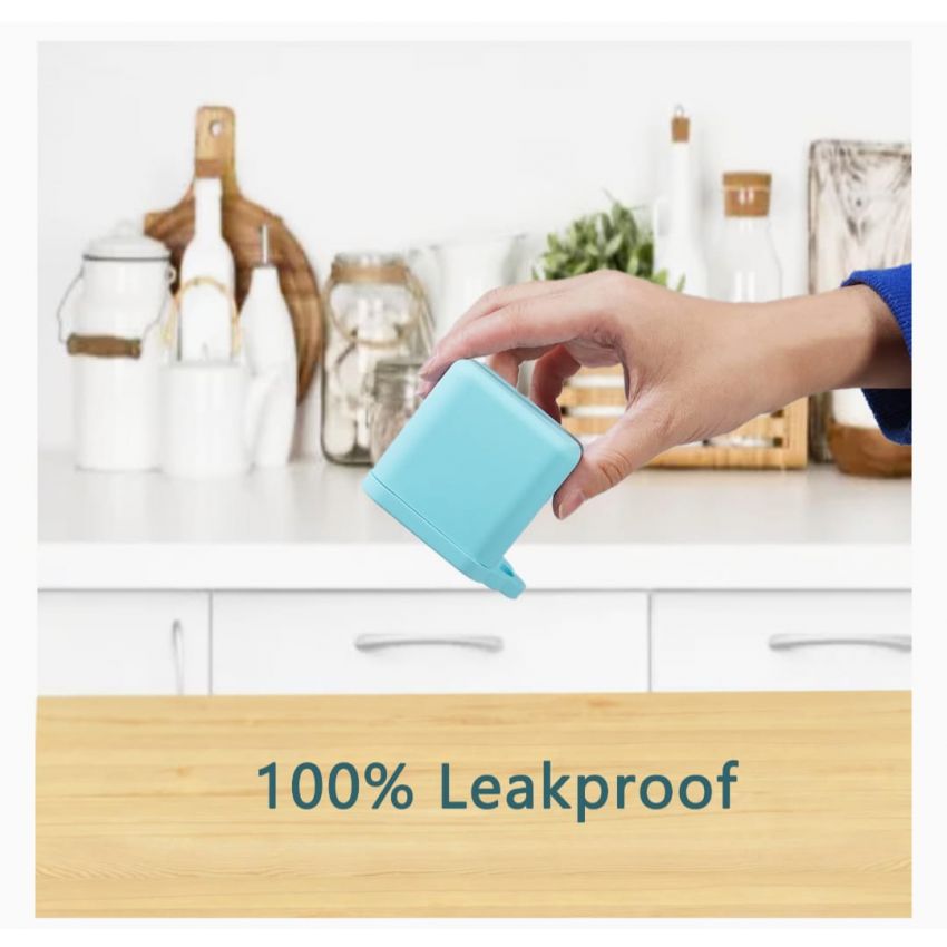OmieBox (2 pack) Leakproof Dips Containers To Go, Salad Dressing Container, Condiment Container with Lids 