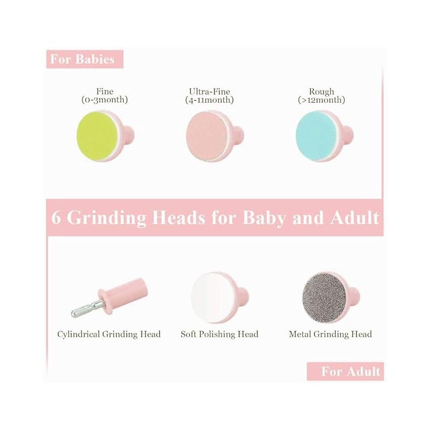 Baby Nail File Electric Nail Trimmer File Manicure Set