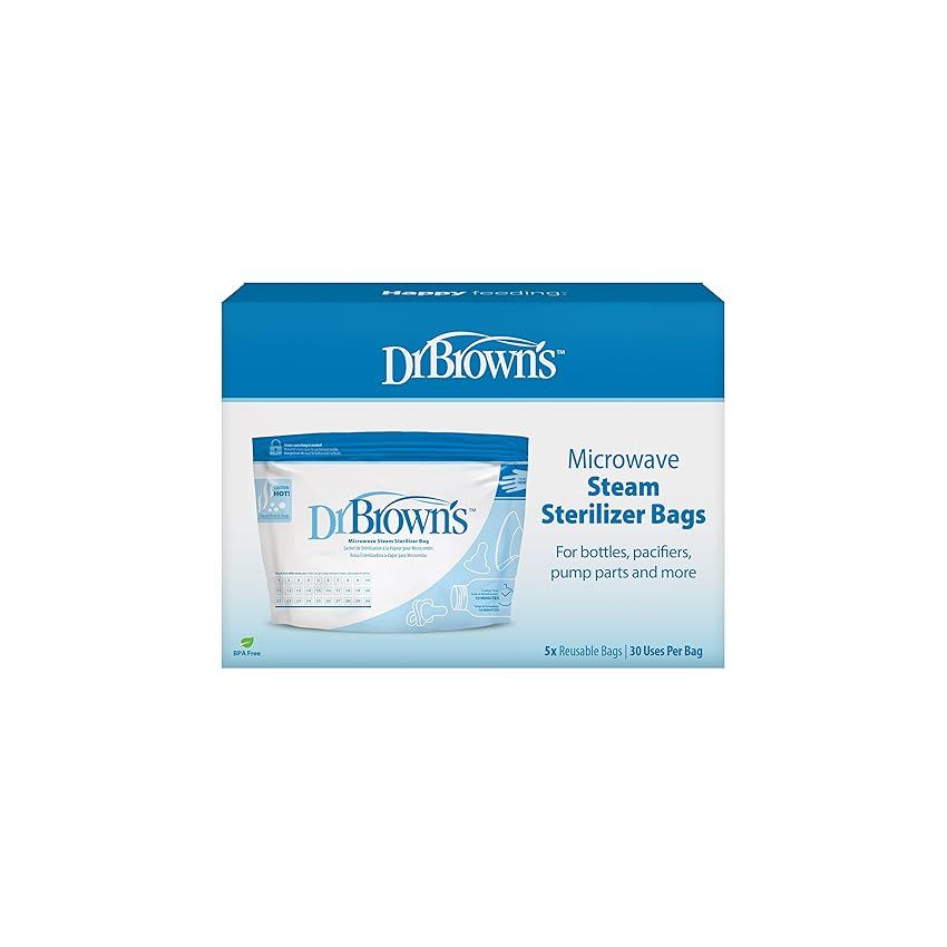 Dr. Brown's Microwave Steam Sterilizer Bags for Baby Bottles