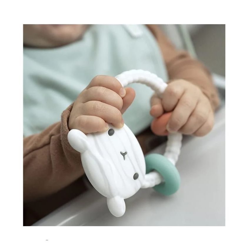 INGENUITY - SOOTHING SHEPPY BABY TEETHER TOY WITH ACTIVITY RINGS