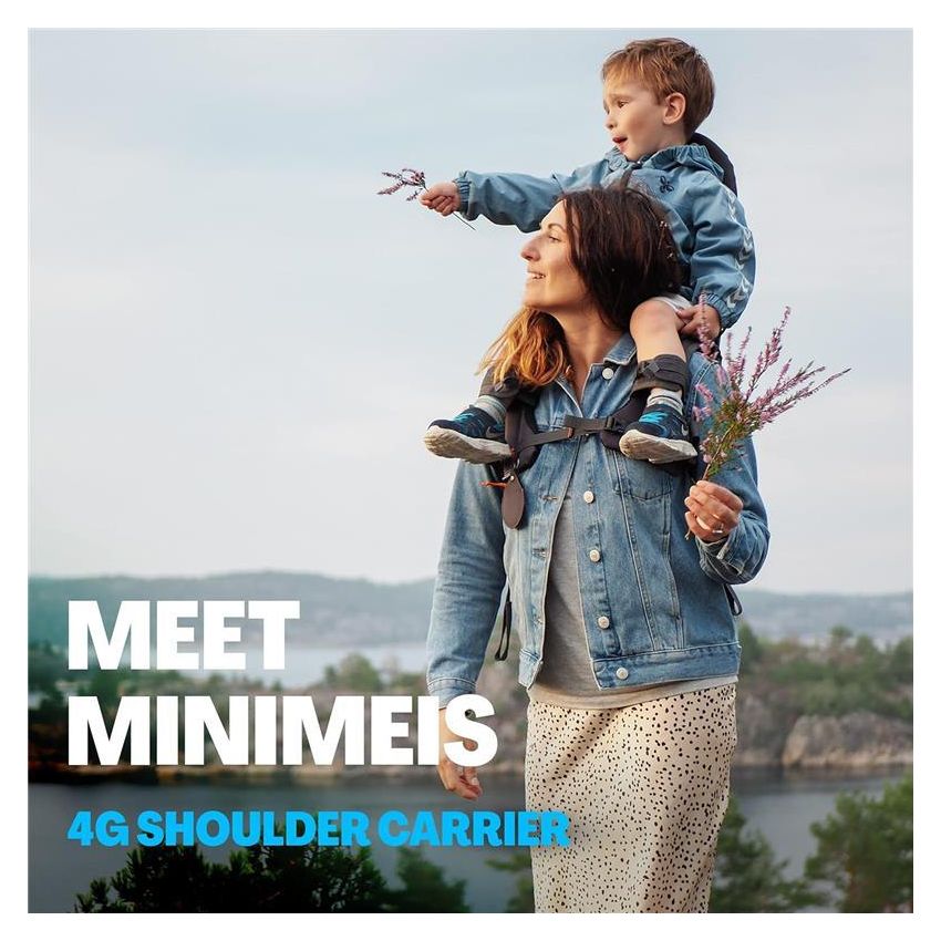 MINIMEIS - G4 LIGHTWEIGHT CHILD SHOULDER CARRIER, GREY