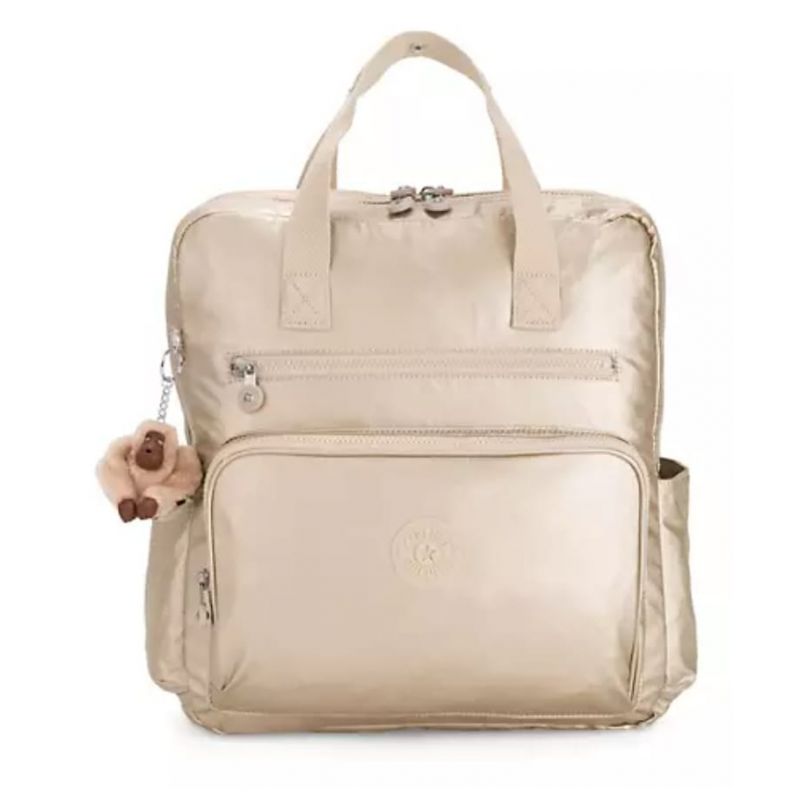 Kipling Audrie, Metallic Diaper Backpack, ColorStarry Gold Metallic