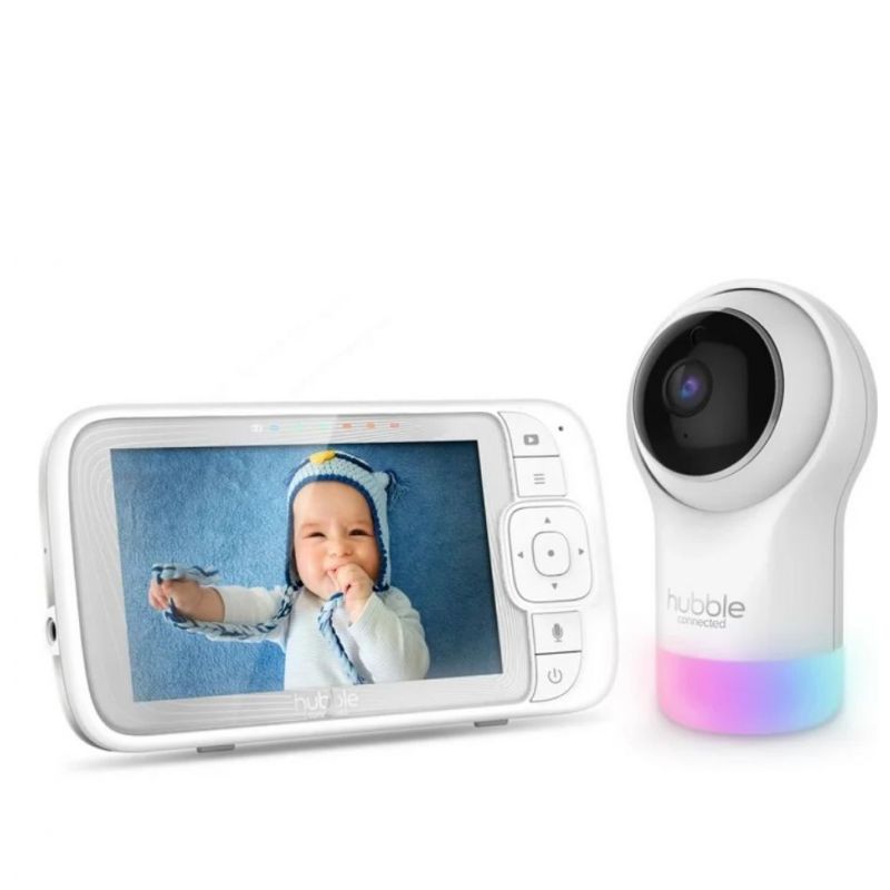Hubble Connected Nursery Pal Glow+ 5" Smart HD Baby Monitor w/ Night Light