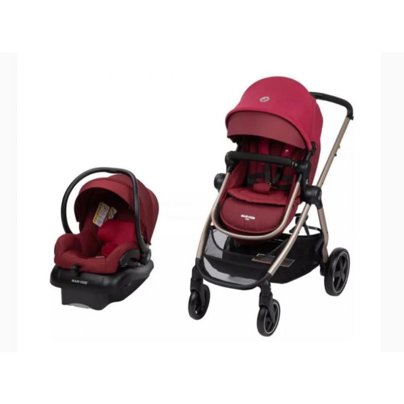 MAXI-COSI - ZELIA 5-IN-1 TRAVEL SYSTEM, RADISH RUBY