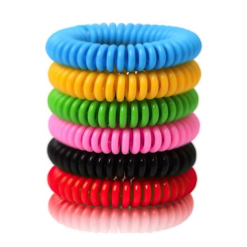 Mosquito Bracelets, 12 Pack Individually Wrapped, DEET Free, Natural and Waterproof Band