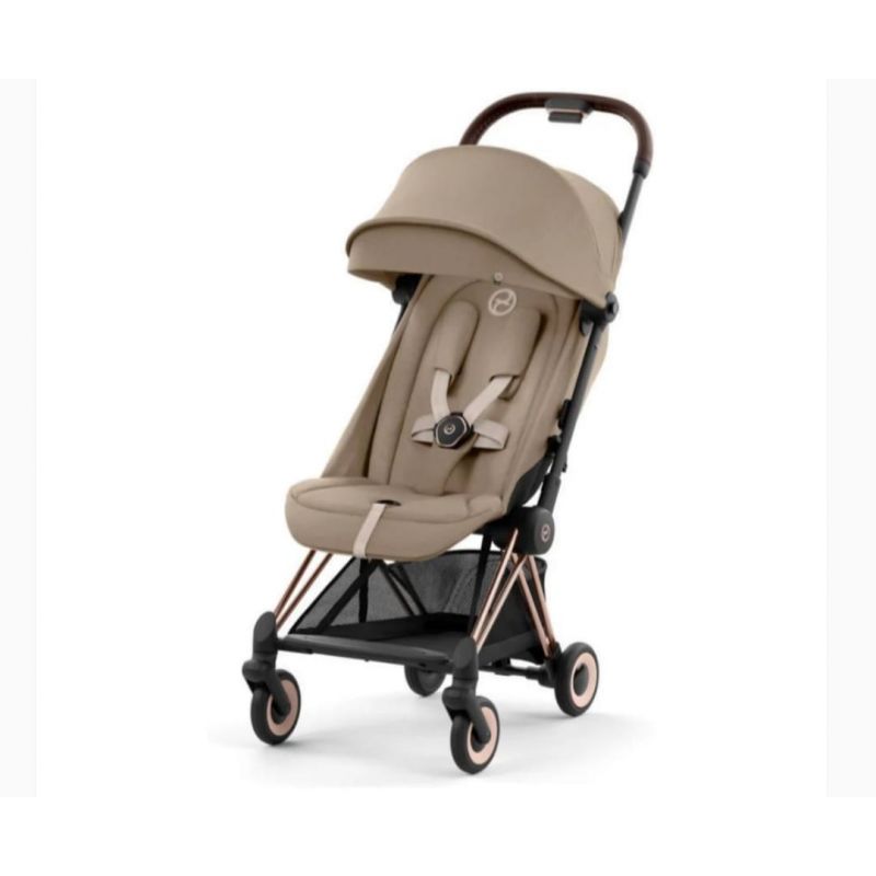 CYBEX - COYA COMPACT STROLLER, ROSE GOLD/COZY BEIGE