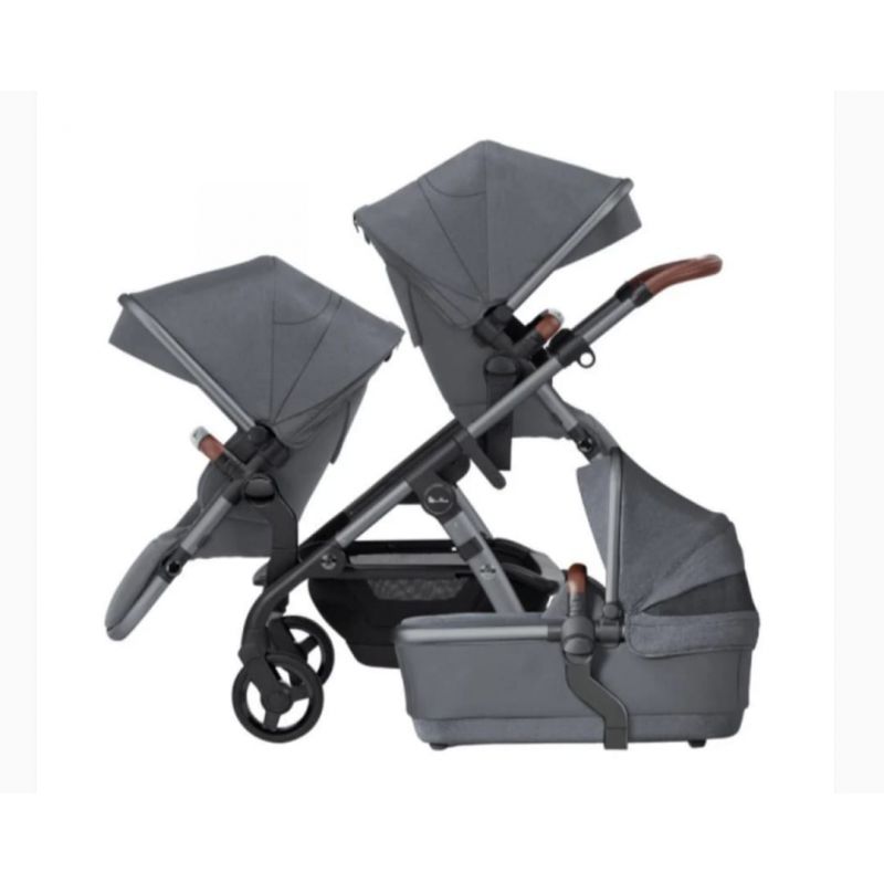 SILVER CROSS - WAVE DOUBLE STROLLER, LUNAR