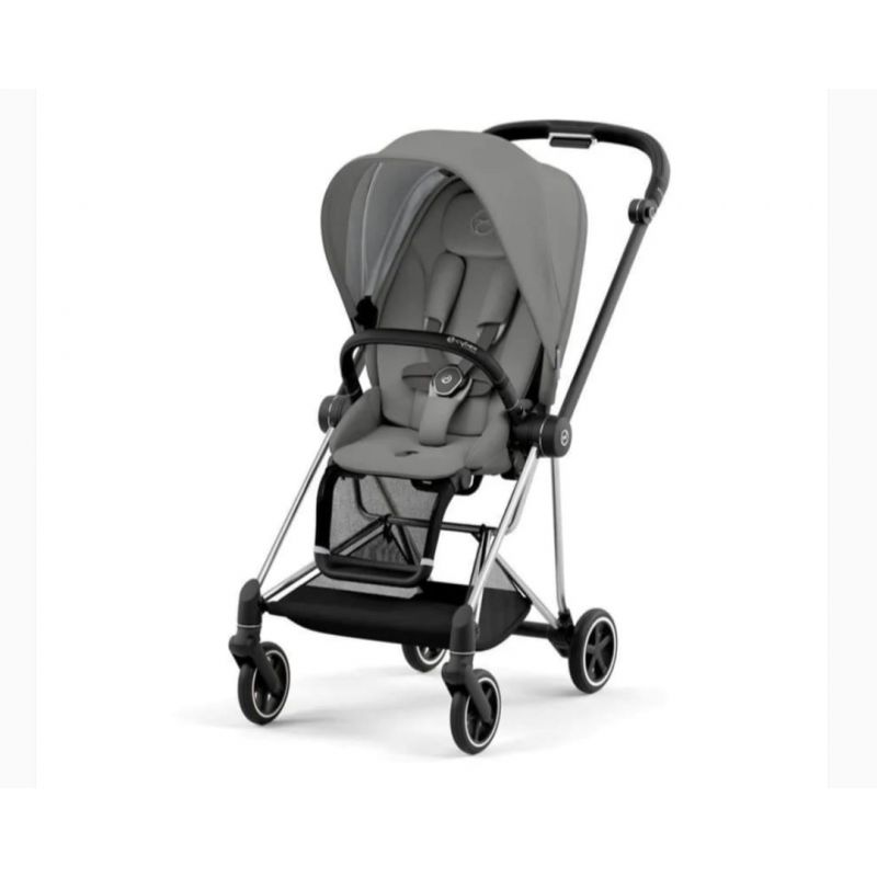 CYBEX - MIOS 3 COMPLETE STROLLER CHROME/BLACK, SOHO GREY