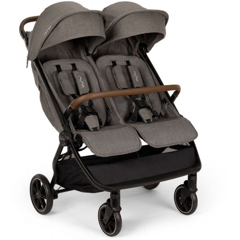 Nuna TRVL dubl Lightweight Side by Side Double Stroller - Granite