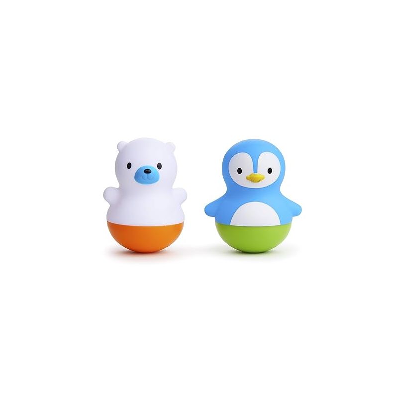 Munchkin® Bath Bobbers Mold Free Baby and Toddler Bath Toy, 6+ Months, Polar Bear/Penguin