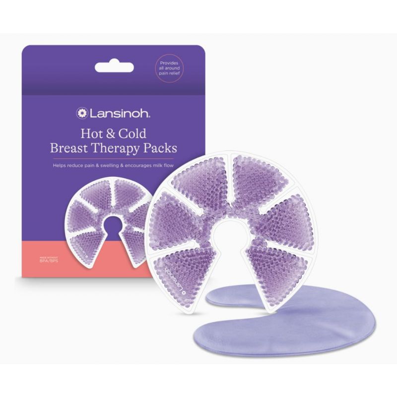 Lansinoh Breast Therapy Packs with Soft Covers, Hot and Cold Breast Pads